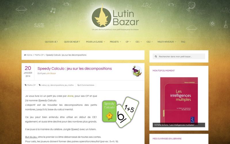 Speedy Calculo : jeu sur les d&eacute;compositions | Lutin Bazar